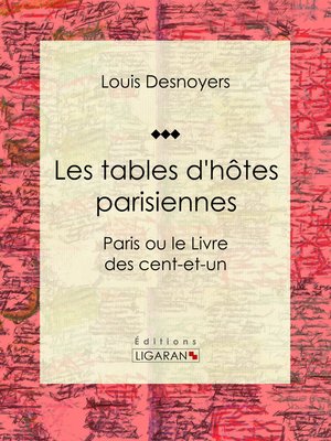 cover image of Les tables d'hôtes parisiennes